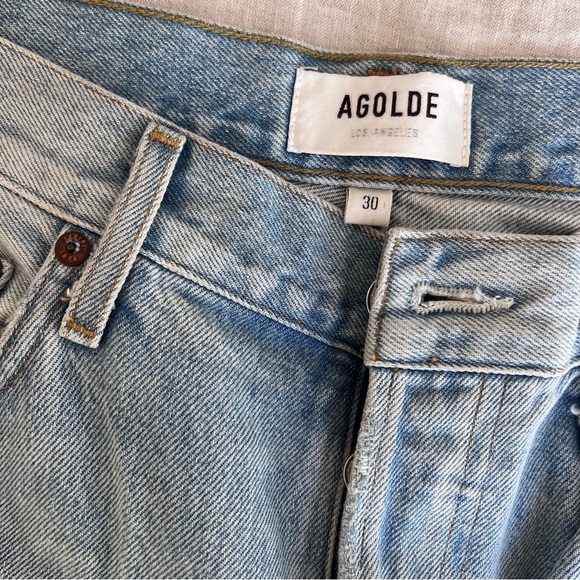 Agolde Riley High Rise Straight Crop - Picture 3 of 6